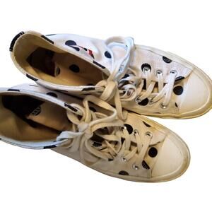 Comme Des Garcons PLAY x Converse Unisex Chuck Taylor High Top Sneakers Polka Do